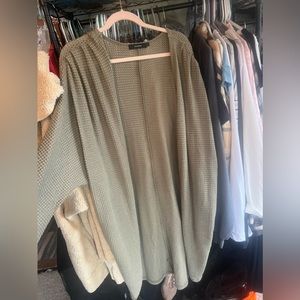 Tan/green cardigan